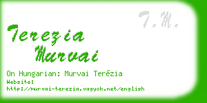 terezia murvai business card